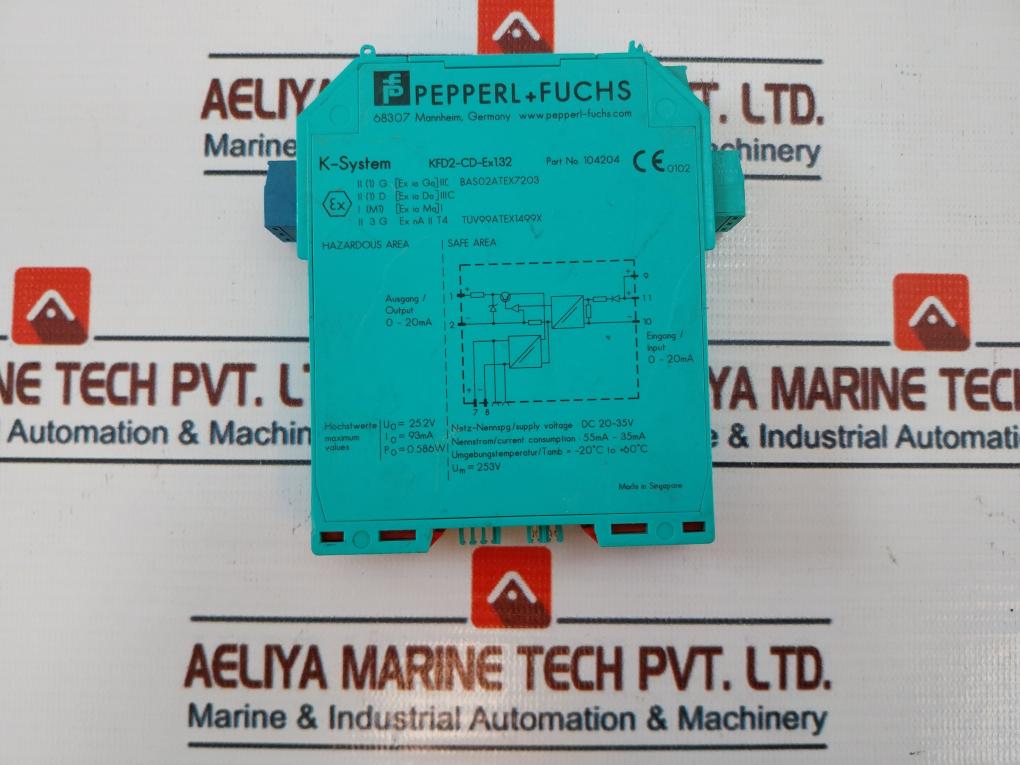 Pepperl+Fuchs Kfd2-cd-ex1.32 Transformer Isolated Driver 104204