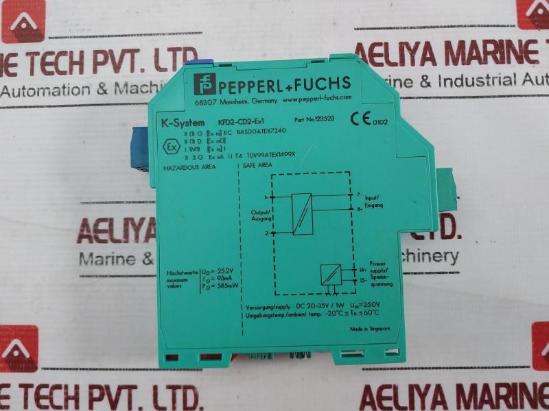 Pepperl+Fuchs Kfd2-cd2-ex1 K-system 1-channel Isolated Barrier Current Driver