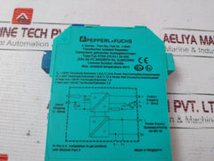 Pepperl+Fuchs Kfd2-cr-ex1.30-200 Transformer Isolated Repeater 0-20Ma