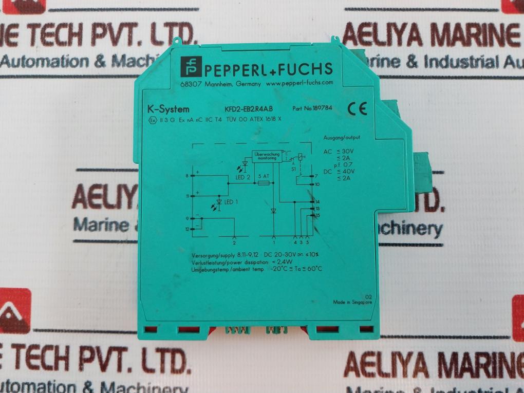 Pepperl+Fuchs Kfd2-eb2.R4A.B Safety Barrier 189784