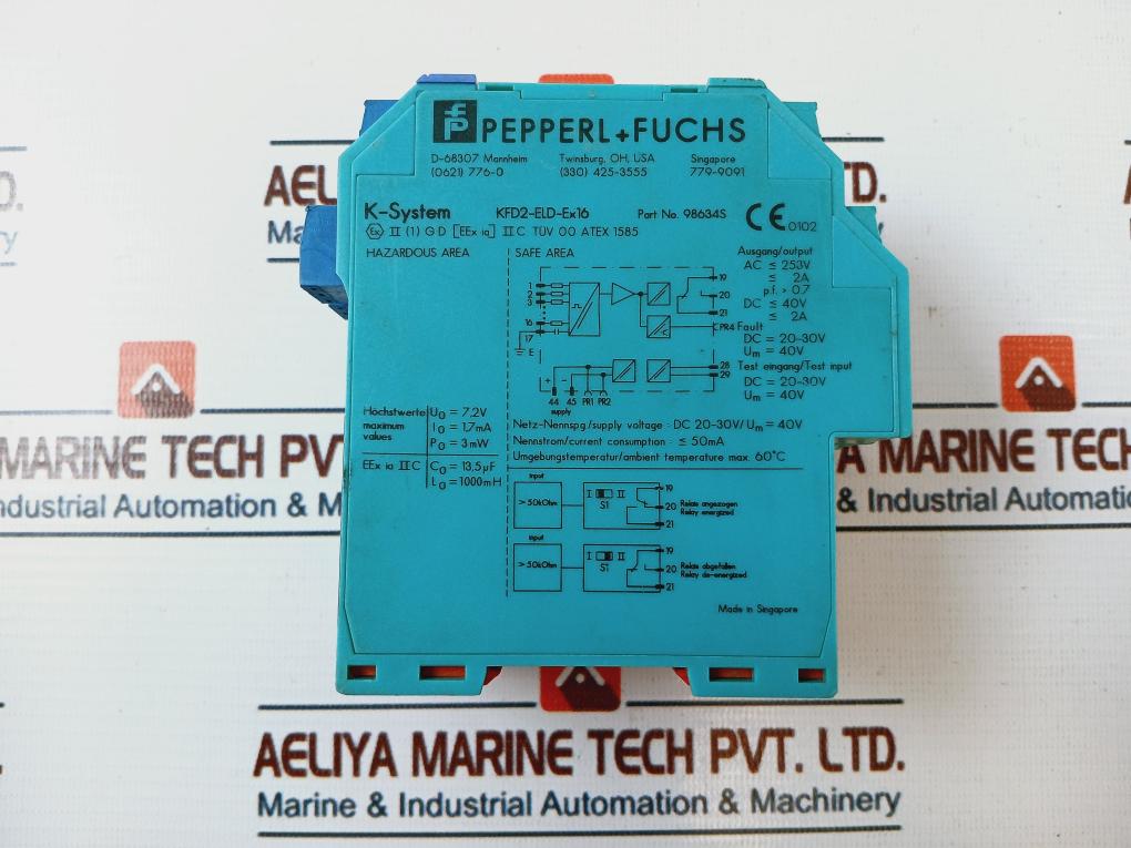 Pepperl+Fuchs Kfd2-eld-ex16 Signal Converter 98634S