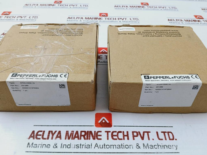 Pepperl+Fuchs Kfd2-hmm-16 Hart Multiplexer Master 231289 Dc 20-32V