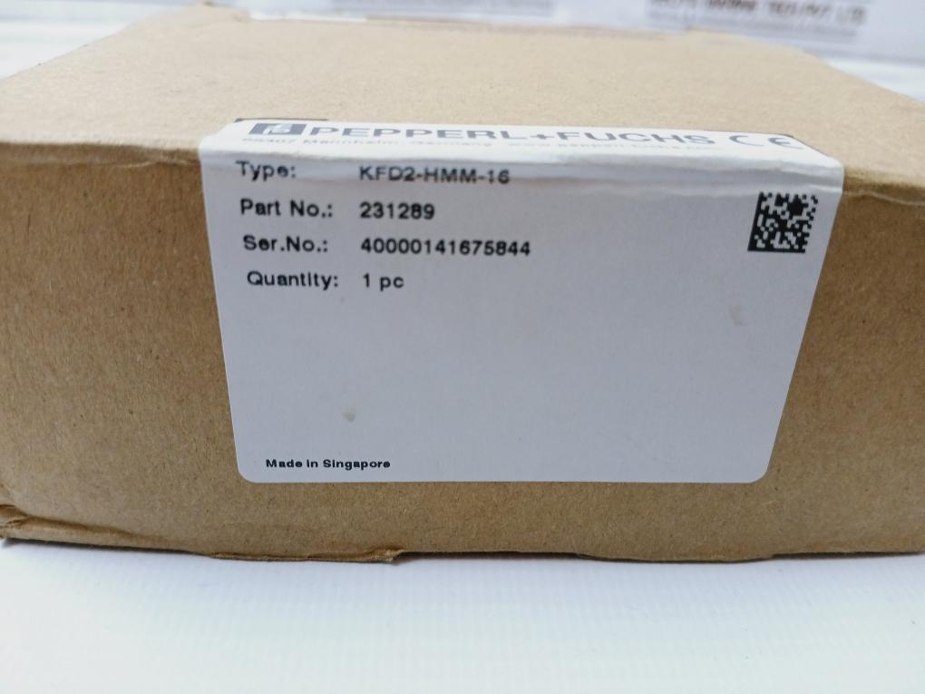 Pepperl+Fuchs Kfd2-hmm-16 Hart Multiplexer Master 231289 Dc 20-32V
