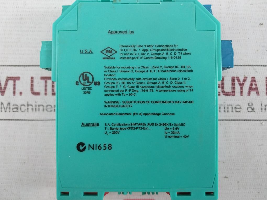 Pepperl+Fuchs Kfd2-pt2-ex1 K-system Potentiometer Converter 10023714693009
