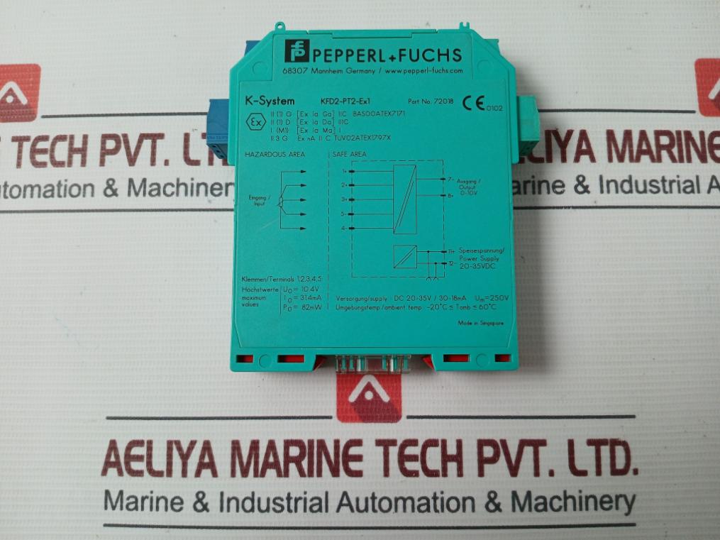 Pepperl+Fuchs Kfd2-pt2-ex1 Potentiometer Converter 20-35Vdc