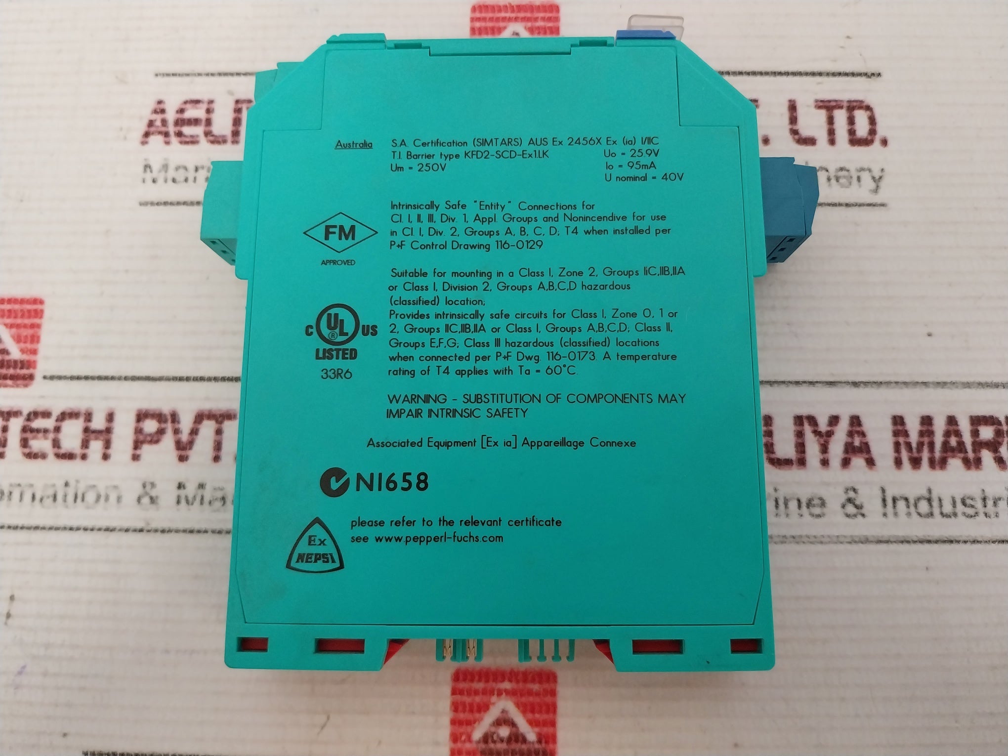 Pepperl+Fuchs Kfd2-scd-ex1.Lk Transformer Isolated Driver 122033 93Ma