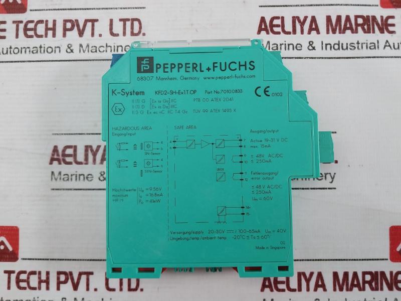 Pepperl+Fuchs Kfd2-sh-ex1.T.Op Switch Amplifier 48V Ac/Dc 250Ma