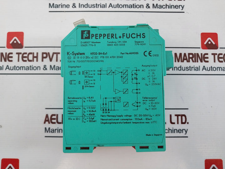 Pepperl+Fuchs KFD2-SH-Ex1 Switch Amplifier 46903S