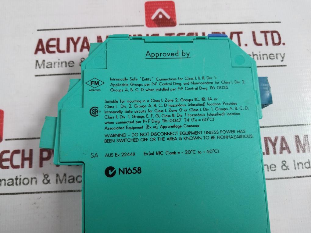 Pepperl+Fuchs Kfd2-sr2-ex1.W.Lb Switch Amplifier 1-channel Isolated Barrier 253V