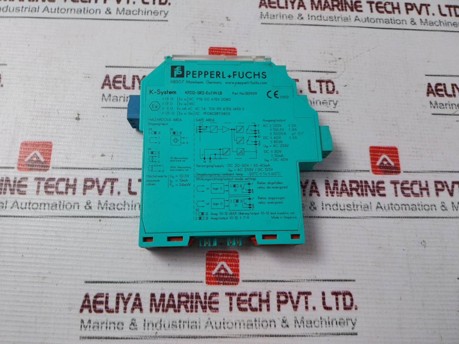 Pepperl+Fuchs 132959 Switch Amplifier KFD2-SR2-EX1.W.LB