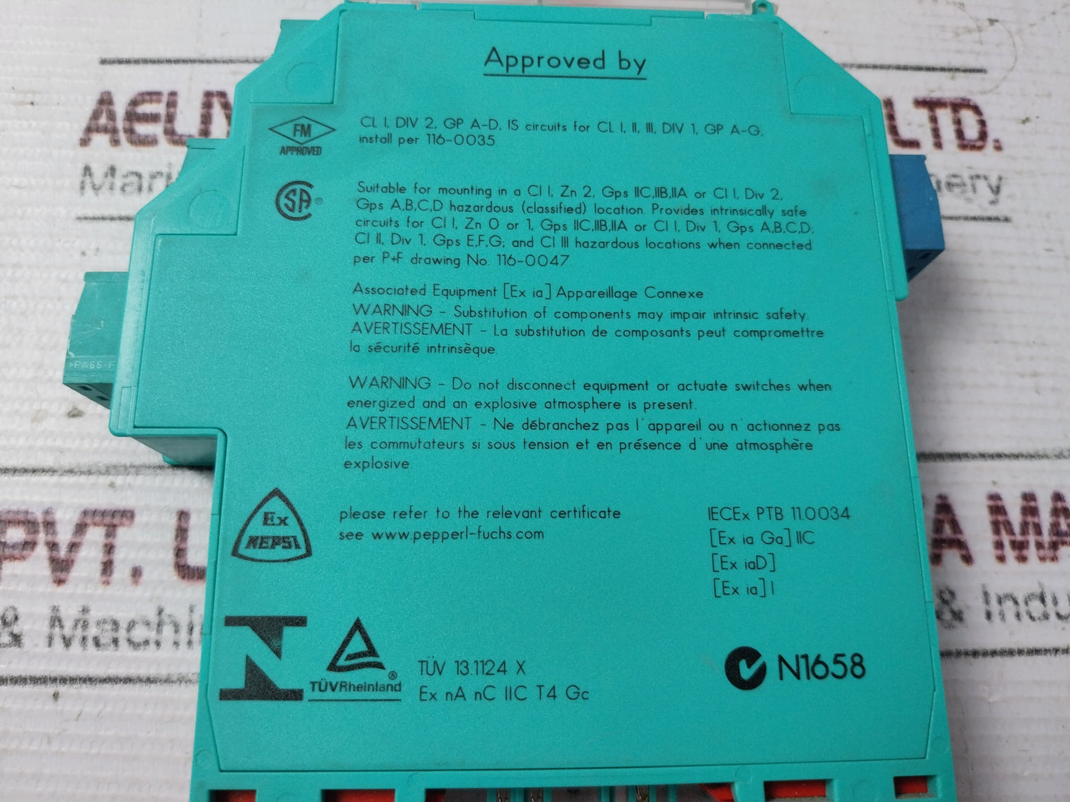 Pepperl+Fuchs 132959 Switch Amplifier KFD2-SR2-EX1.W.LB