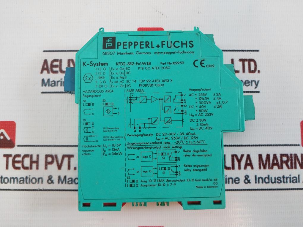 Pepperl+Fuchs Kfd2-sr2-ex1.W.Lb Switch Amplifier 132959