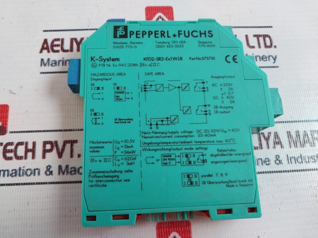 Pepperl+fuchs KFD2-SR2-EX1.W.LB Switch Amplifier 37373S DC20-30V