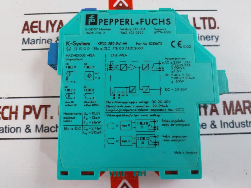 Pepperl+Fuchs Kfd2-sr2-ex1.W Switching Amplifier Ac 253V 2A