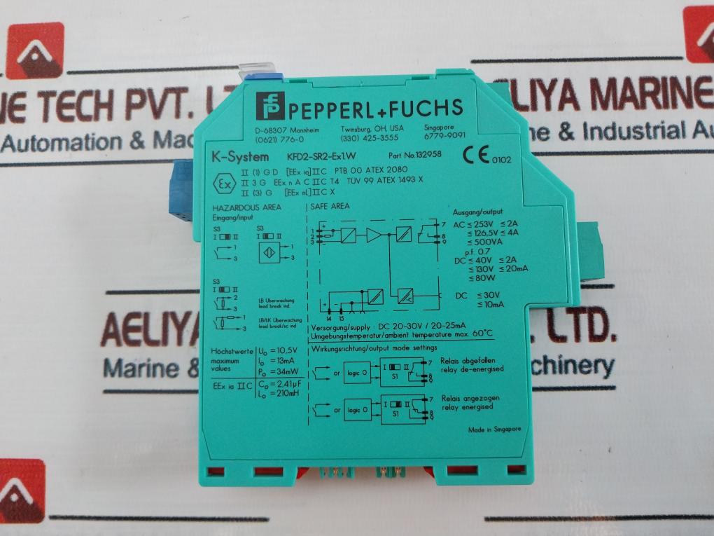 Pepperl+Fuchs Kfd2-sr2-ex1.W Zener Barrier Switch Amplifier 132958