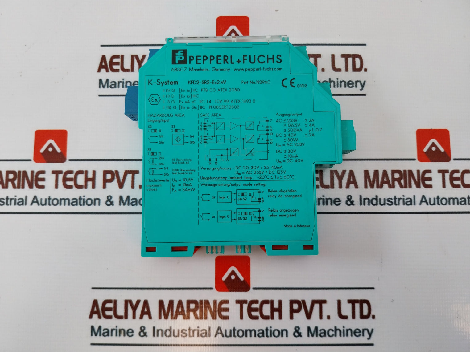 Pepperl+Fuchs Kfd2-sr2-ex2.W Isolated Amplifier 132960