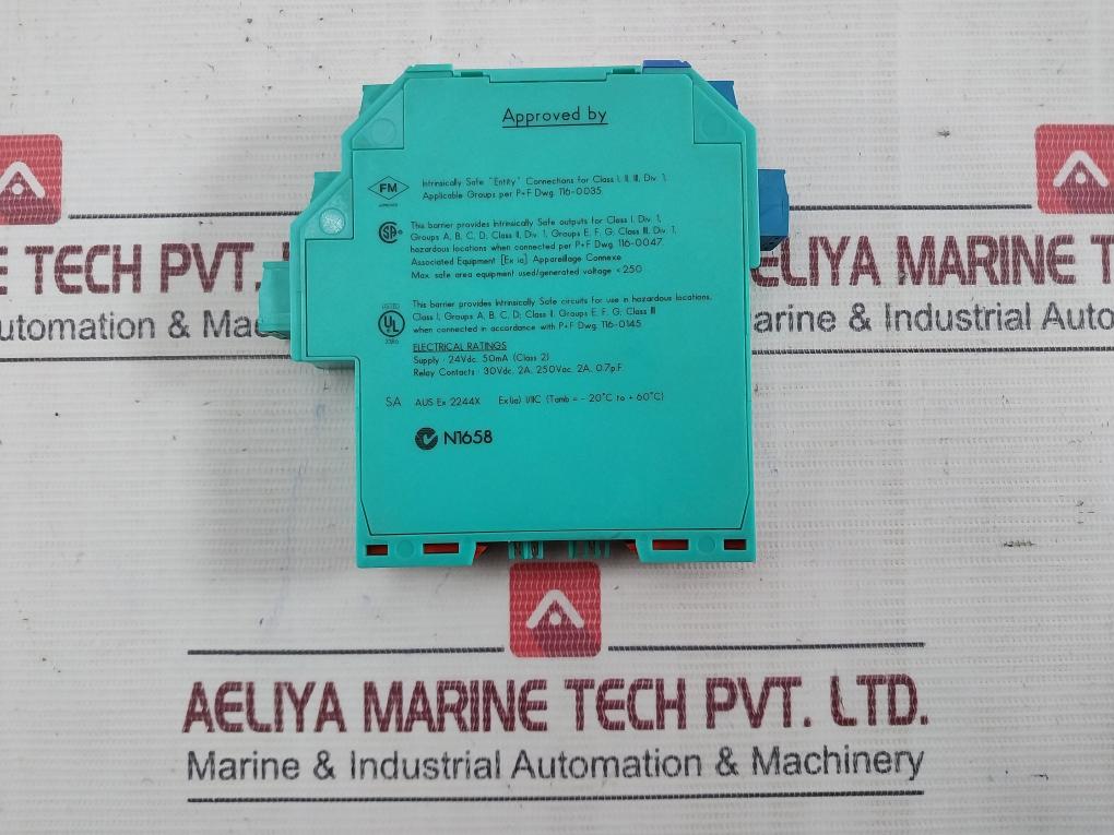 Pepperl+Fuchs Kfd2-sr2-ex2.W K-system Switch Amplifier 20â€“30Vdc 35â€“40Ma