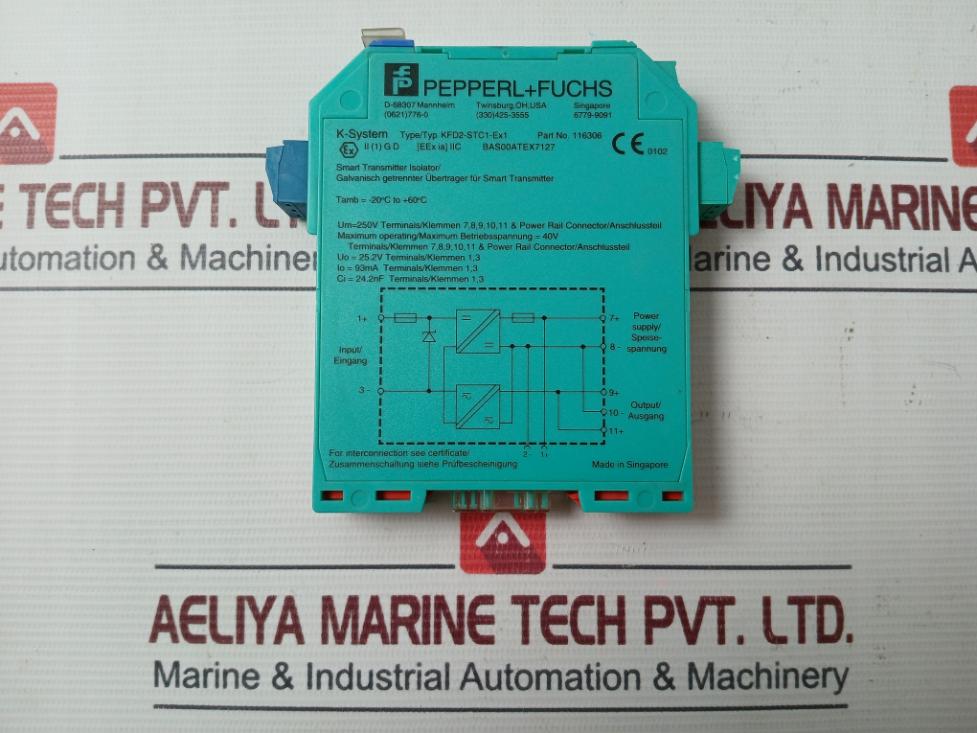 Pepperl+Fuchs Kfd2-stc1-ex1 Isolator Analogue For Smart Transmitter 93Ma