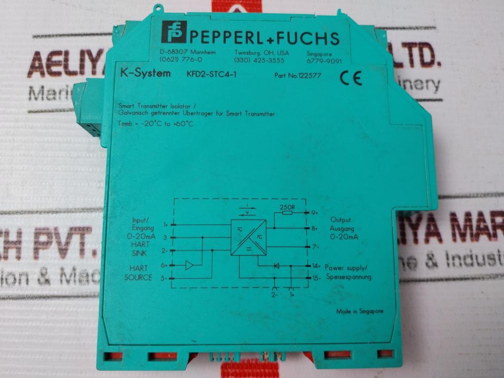 Pepperl+Fuchs Kfd2-stc4-1 Smart Transmitter Isolator 0-20Ma