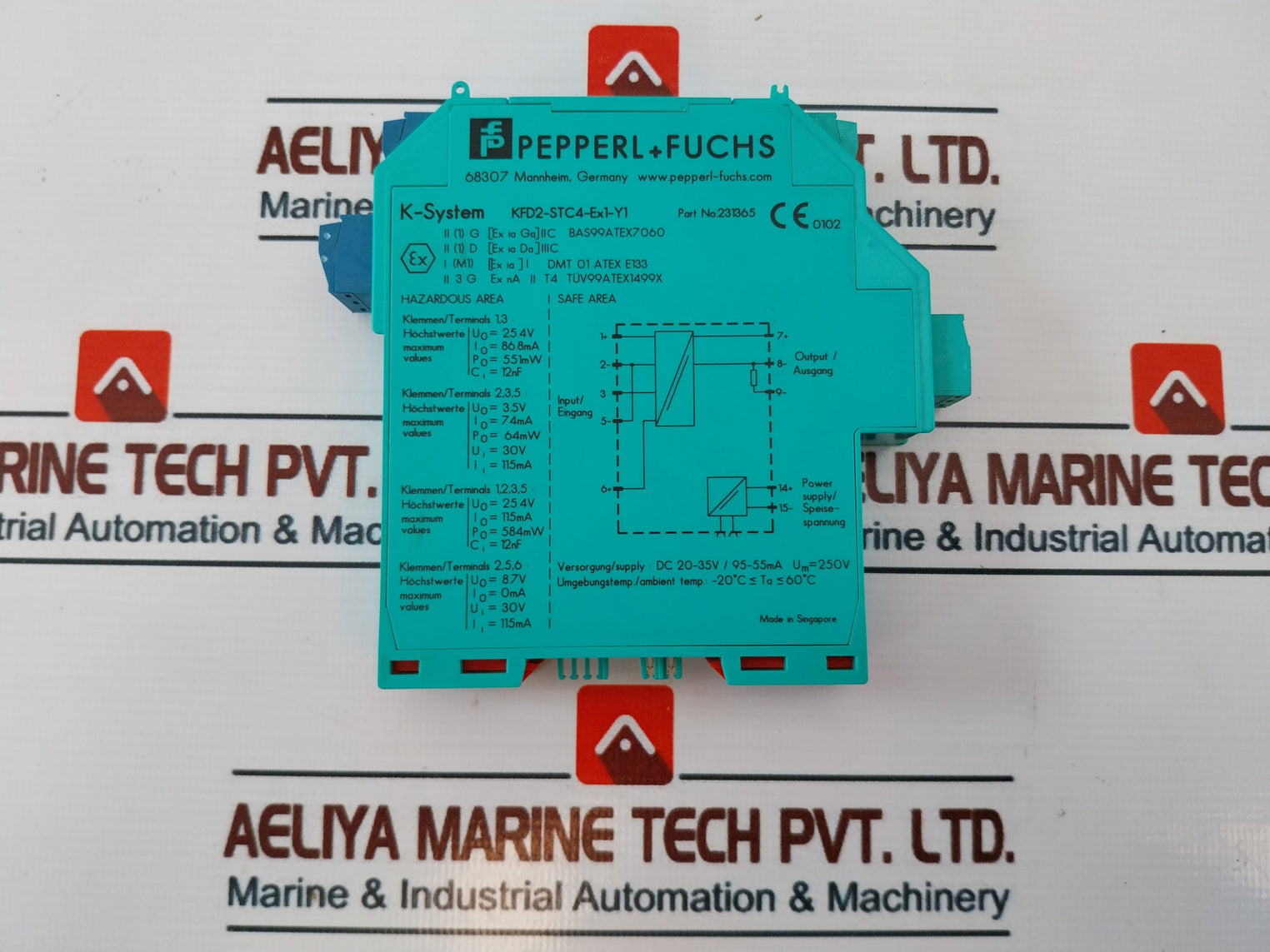 Pepperl+Fuchs Kfd2-stc4-ex1-y1 1-channel Isolated Barrier 231365