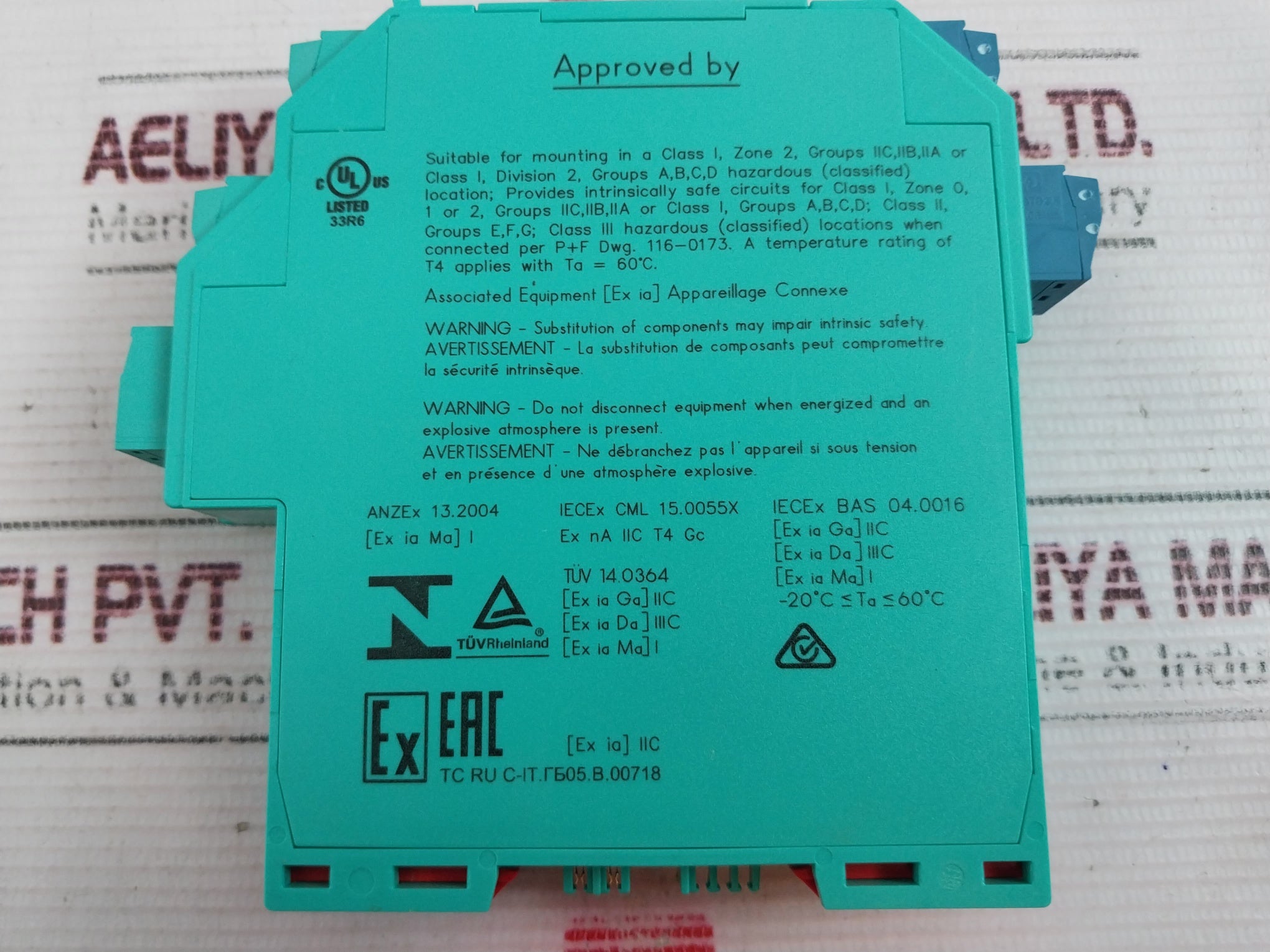 Pepperl+Fuchs Kfd2-stc4-ex1.2O-y1 Transmitter Power Supply 231391 20-35V