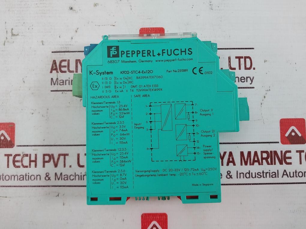 Pepperl+Fuchs Kfd2-stc4-ex1.2O K-system Smart Transmitter Power Supply 231389