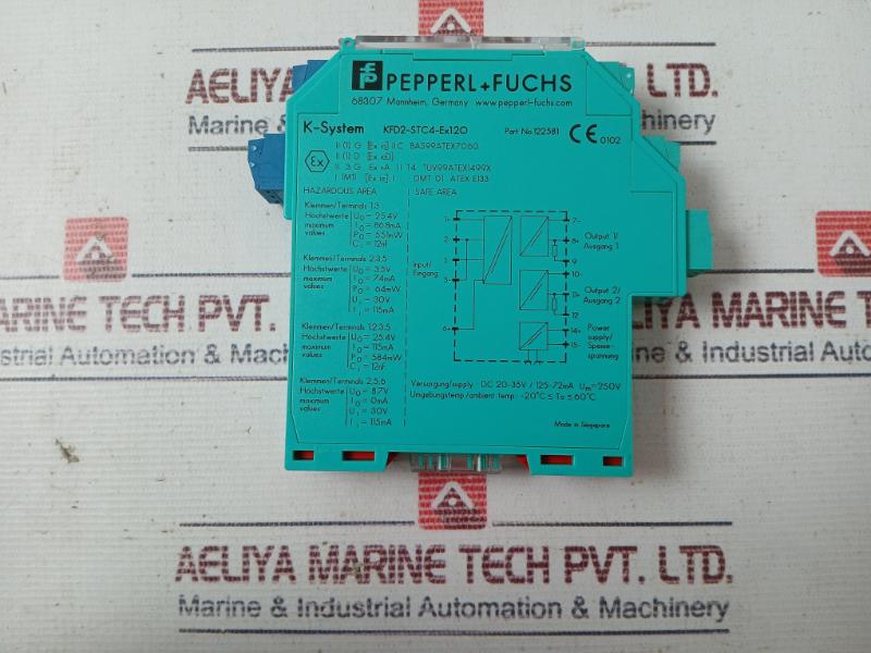 Pepperl+Fuchs Kfd2-stc4-ex1.2O Transmitter Power Supply 250V Dc 20-35V/125-72Ma 