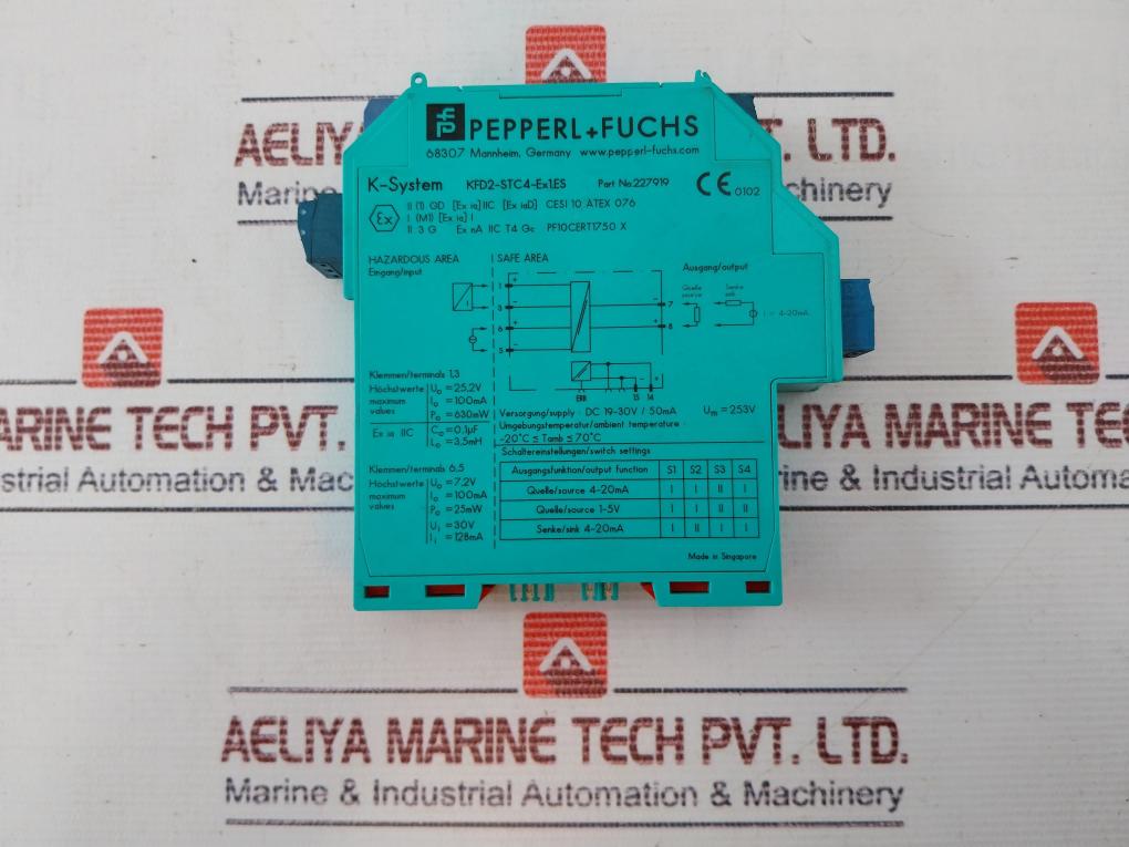 Pepperl+Fuchs Kfd2-stc4-ex1.Es 1-channel Isolated Barrier 227919