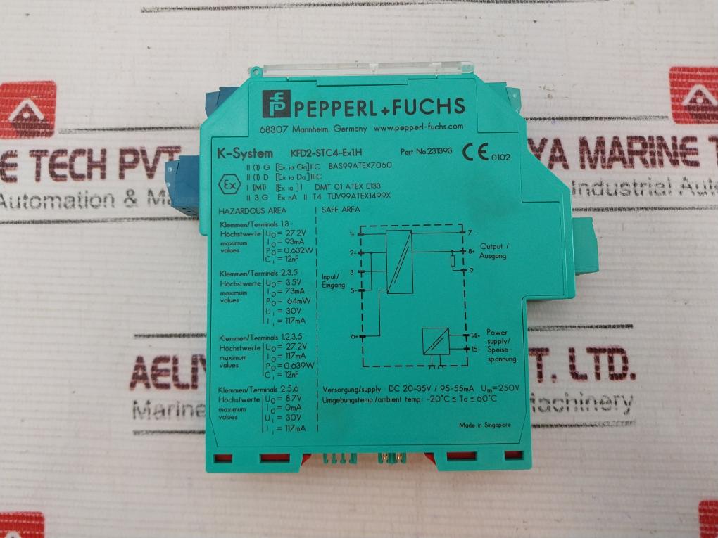 Pepperl+Fuchs Kfd2-stc4-ex1.H Transmitter Power Supply 231393