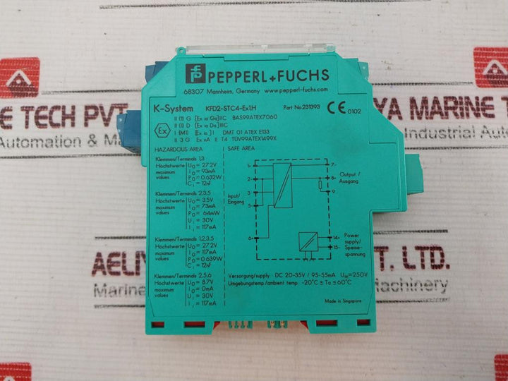 Pepperl+Fuchs Kfd2-stc4-ex1.H Transmitter Power Supply 231393