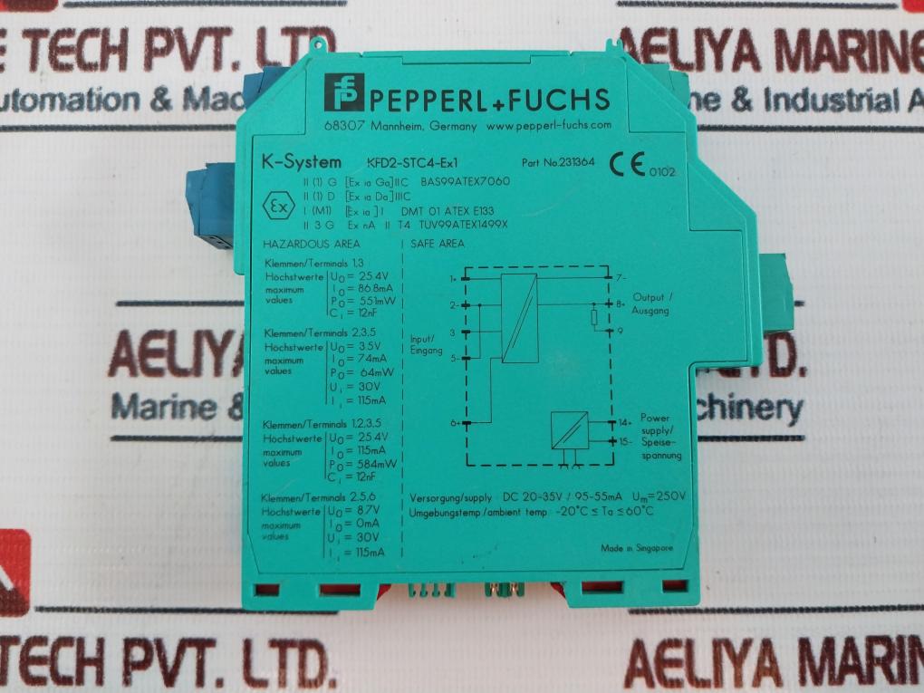 Pepperl+fuchs KFD2-STC4-EX1 SMART Transmitter Power Supply 231364 250V