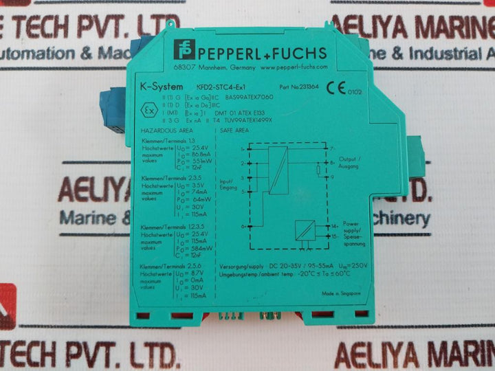Pepperl+fuchs KFD2-STC4-EX1 SMART Transmitter Power Supply 231364 250V