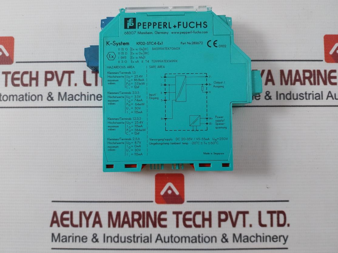 Pepperl+Fuchs Kfd2-stc4-ex1 Smart Transmitter Power Supply Dc 20-35V 283672