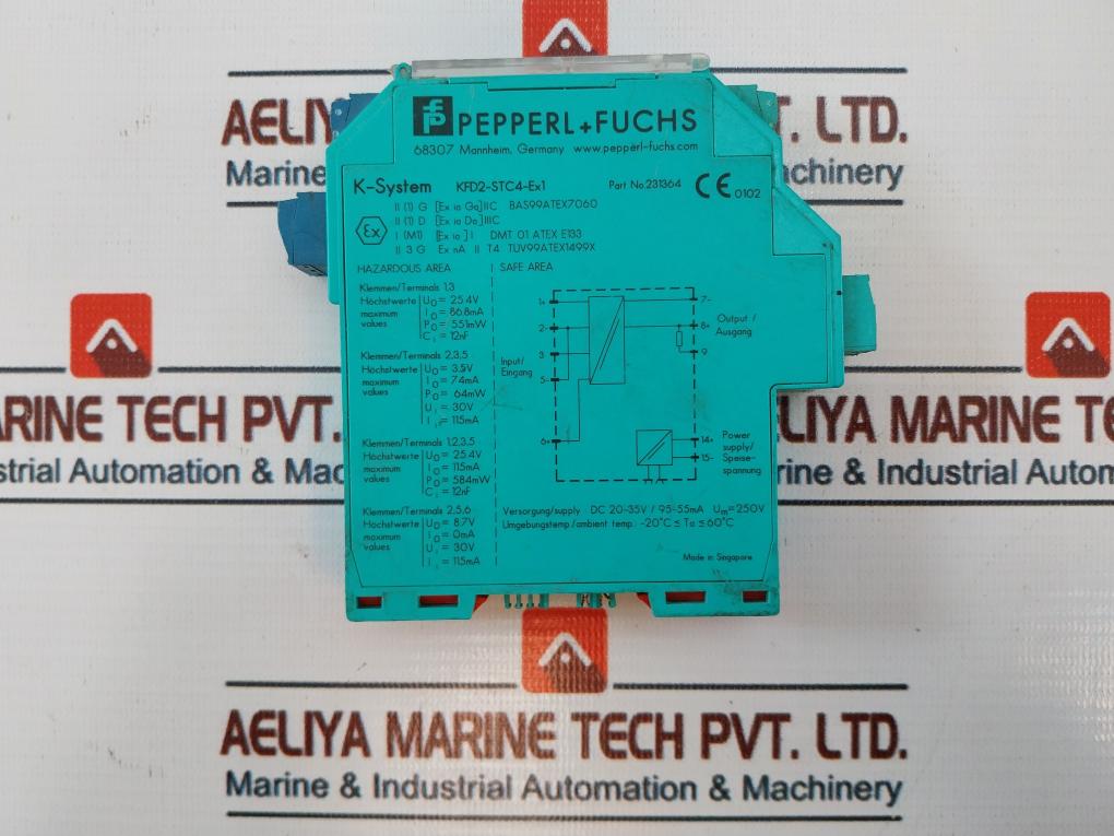 Pepperl+Fuchs Kfd2-stc4-ex1 Transmitter Power Supply 231364