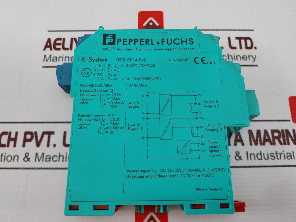 Pepperl+Fuchs Kfd2-stc4-ex2 Transmitter Power Supply 132952
