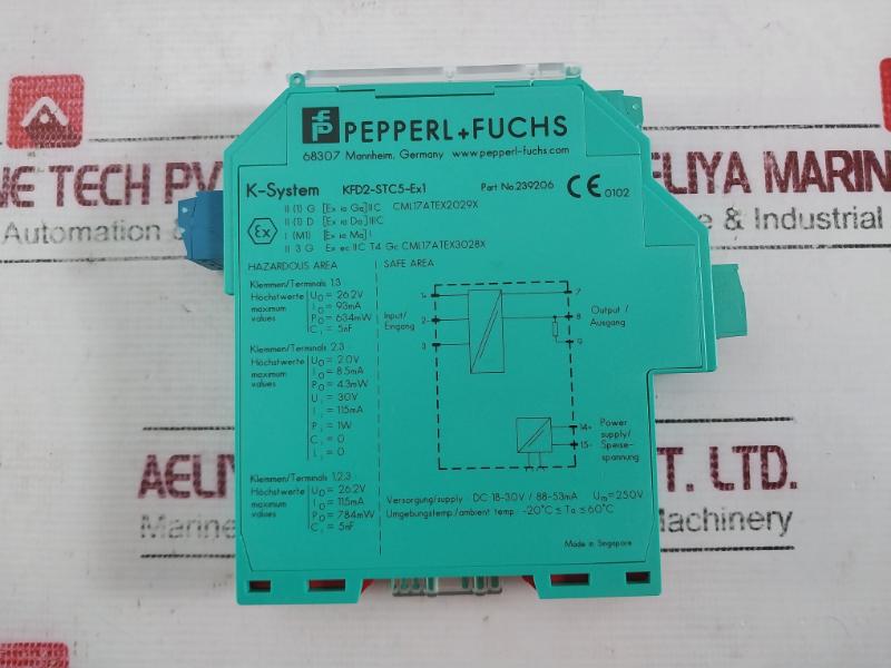 Pepperl+Fuchs Kfd2-stc5-ex1 Signal Transmitter Barrier 250V 239206