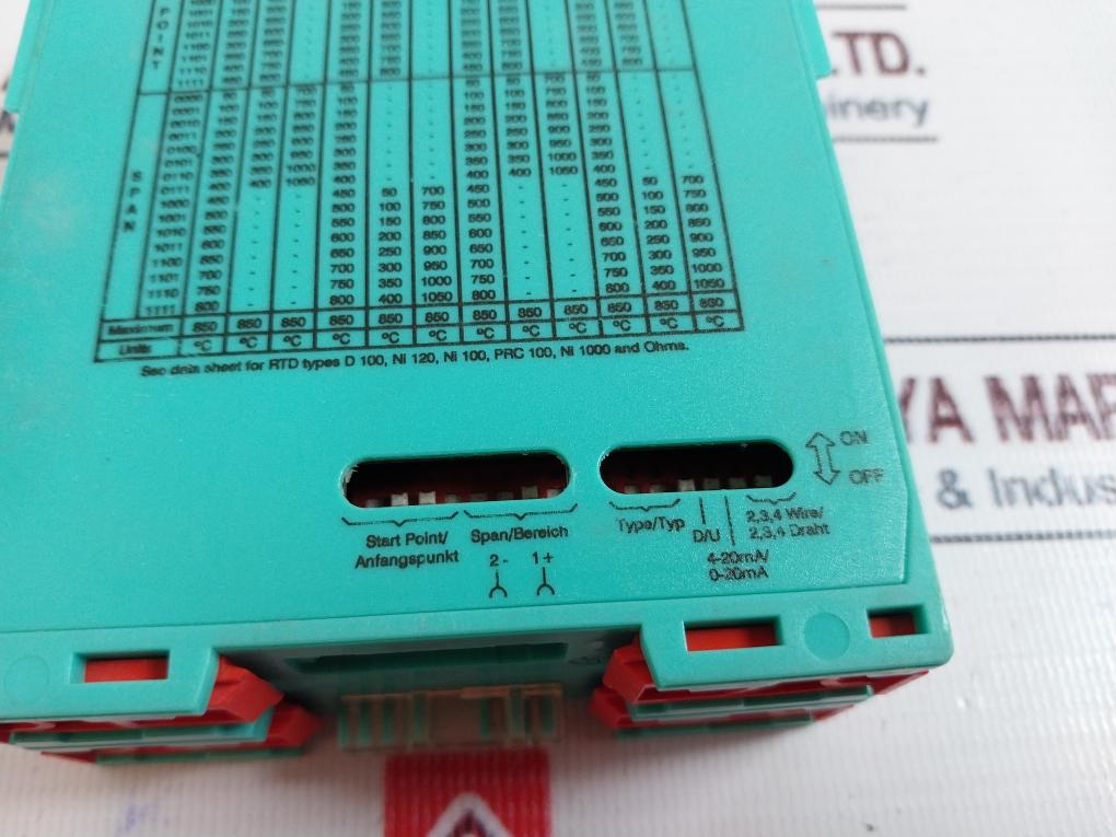 Pepperl+Fuchs Kfd2-tr-ex1 Rtd Converter 71828 20-35Vdc