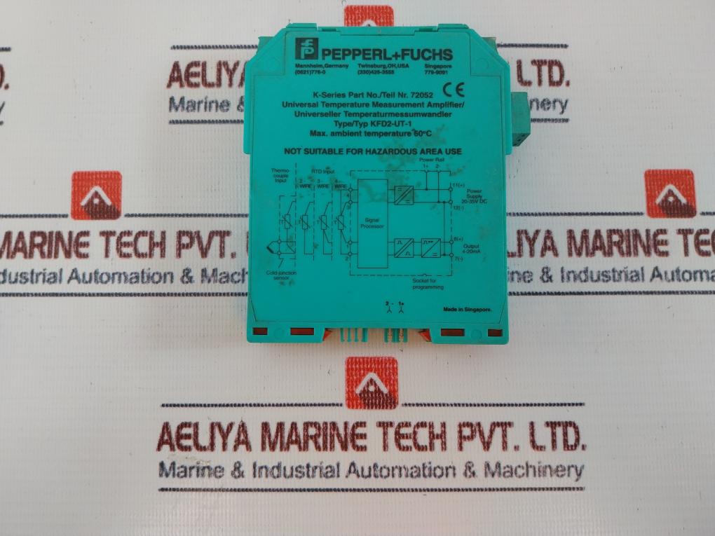 Pepperl+Fuchs Kfd2-ut-1 Universal Temperature Measurement Amplifier 72052