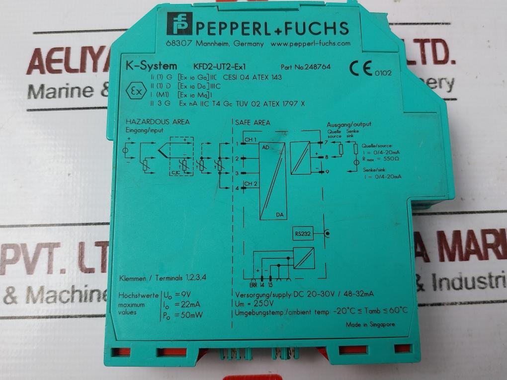 Pepperl+Fuchs Kfd2-ut2-ex1 Safety Barrier Temperature Converter 248764