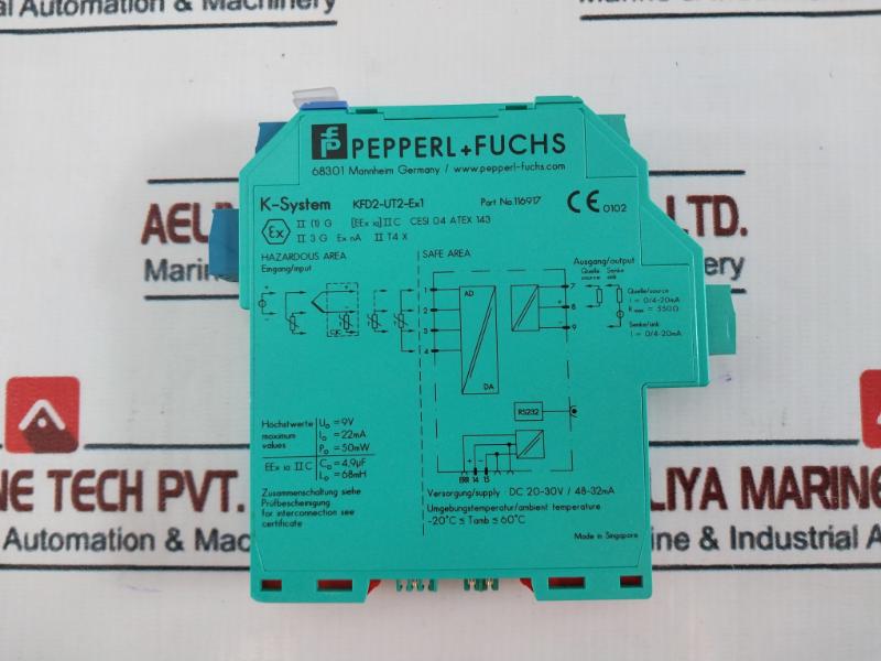 Pepperl+Fuchs Kfd2-ut2-ex1 Universal Temperature Converter 116917A