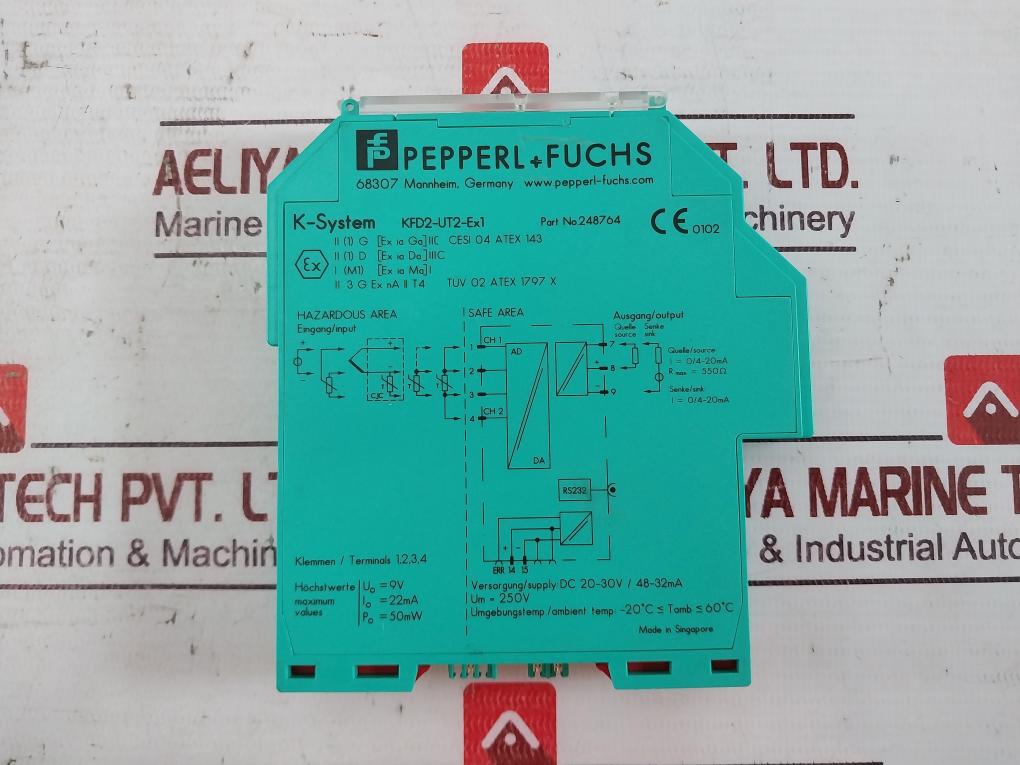 Pepperl+Fuchs Kfd2-ut2-ex1 Universal Temperature Converter 248764 0/4-20Ma