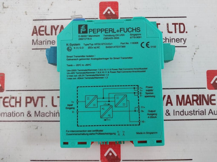 Pepperl+Fuchs Kfd2-ut2-ex1 Universal Temperature Converter 248764 0/4-20Ma 250V