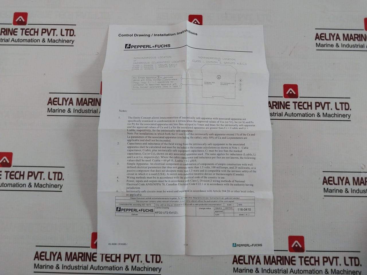 Pepperl+Fuchs Kfd2-ut2-ex1 Universal Temperature Converter Dc 20-30V 48-32Ma