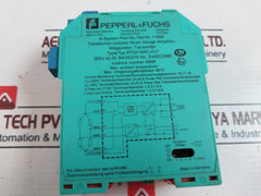 Pepperl+fuchs KFD2-WAC-EX1 Transformer Isolated Strain Gauge Amplifier 71894