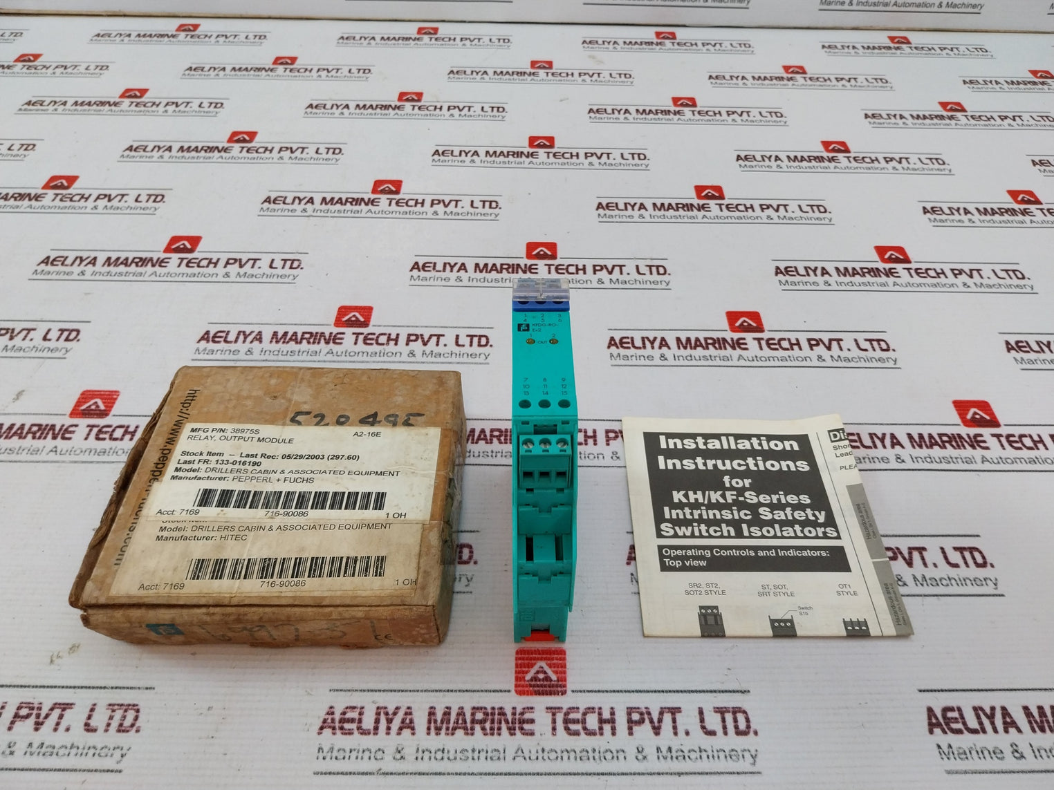 Pepperl+Fuchs Kfdo-ro-ex2 Safety Barrier 38975S 20-30V Dc