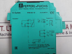 Pepperl+Fuchs Kfu8-usc-1.D Frequency Converter Dc 20-90V/80-18Ma Ac 48-253V/40-12Ma