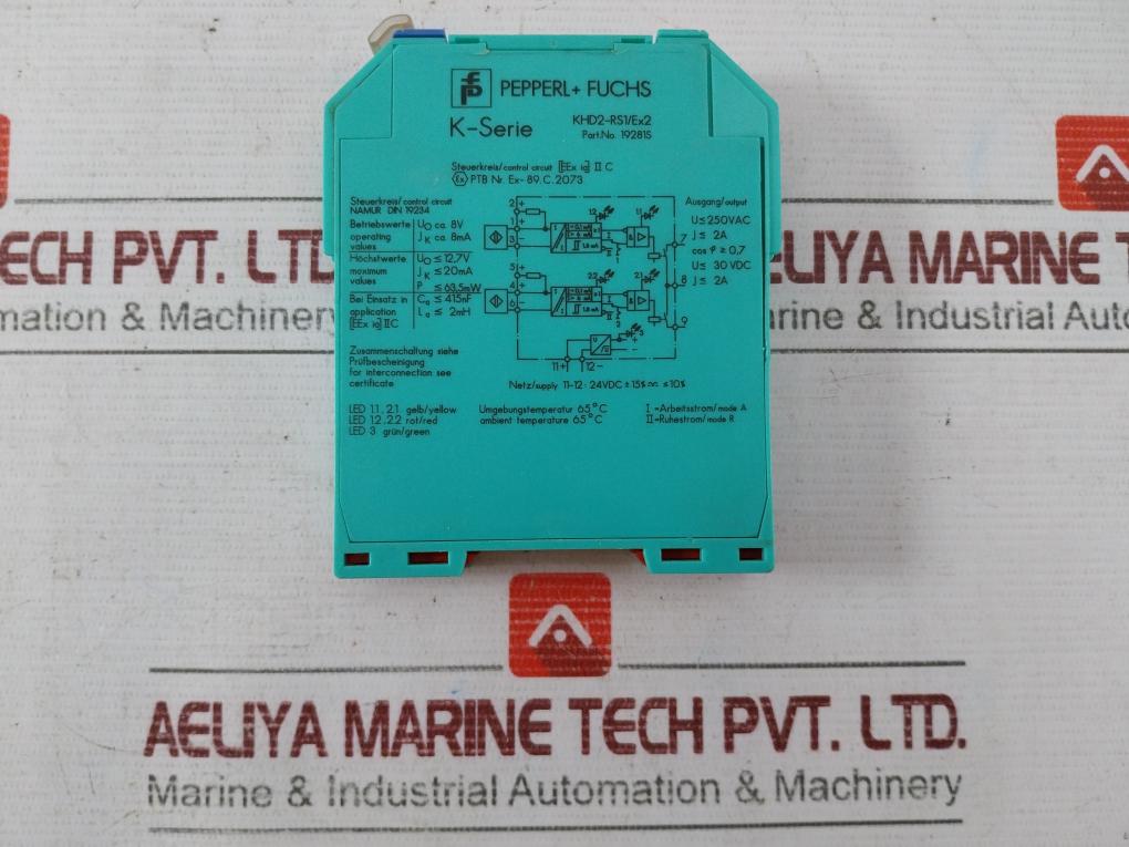 Pepperl+Fuchs Khd2-rs1/Ex2 Switch Amplifier 20Ma 12,7V 2Mh 415Nf 63,5Mw 30Vdc