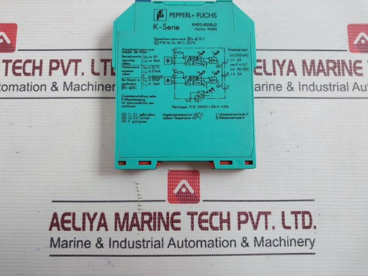 Pepperl+Fuchs Khd2-rs1/Ex2 Switch Amplifier 20Ma 415Nf 250Vac 65°C