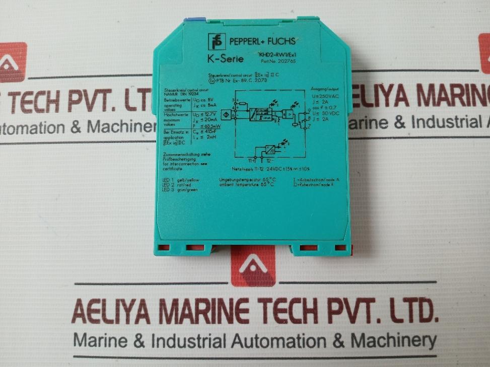 Pepperl+Fuchs Khd2-rw1/Ex1 Transformer Isolated Barrier Ex-89.C.2073