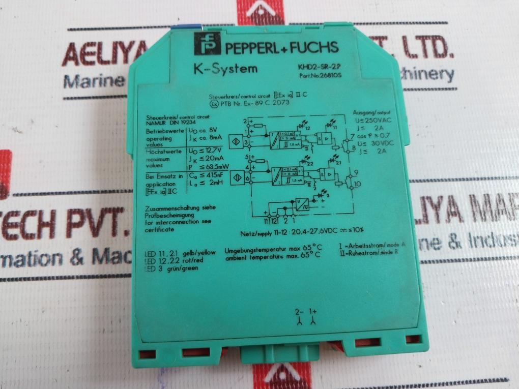 Pepperl+Fuchs Khd2-sr-2.P K-system Isolated Switch Amplifier 26810S